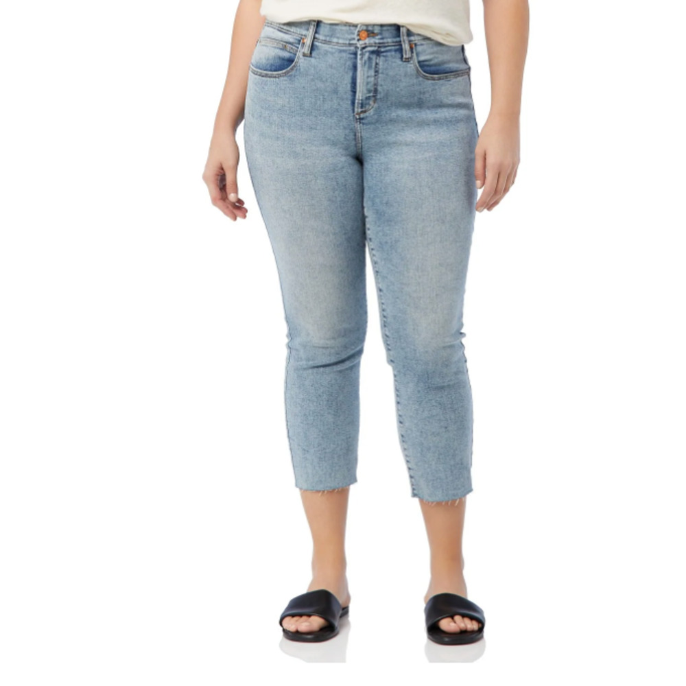 JAG Ruby Mid Rise Straight Crop Jeans Oceanfront 16w